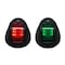 Marine Sport Lighting 12V-24V Marine Starboard GREEN and Port RED LED light set with Black Shell PR MSPS12BSGR - alternate 2